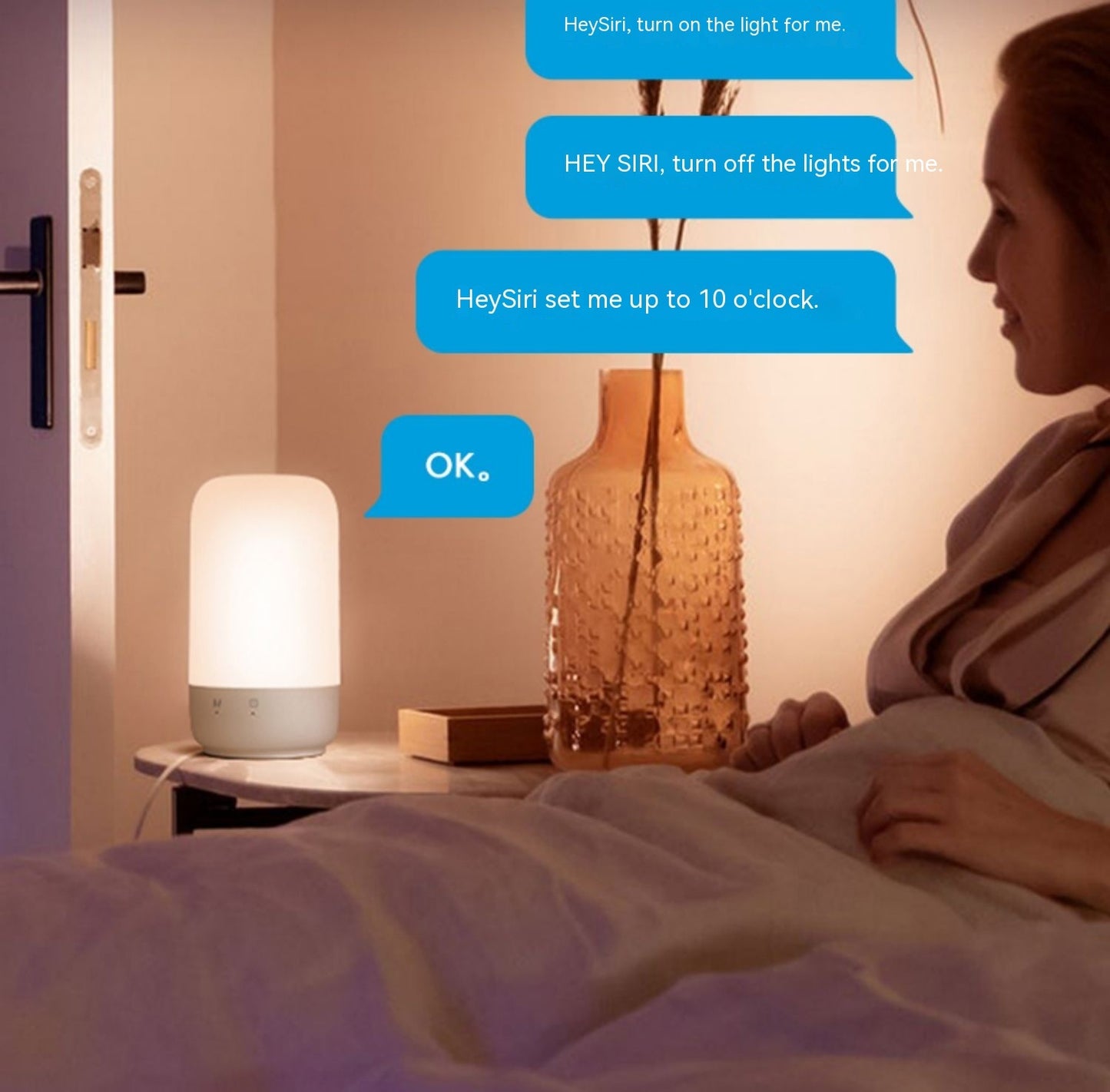 Illuminated Eye Care Desk Lamp – Soft Night Light for Baby Feeding and Reading