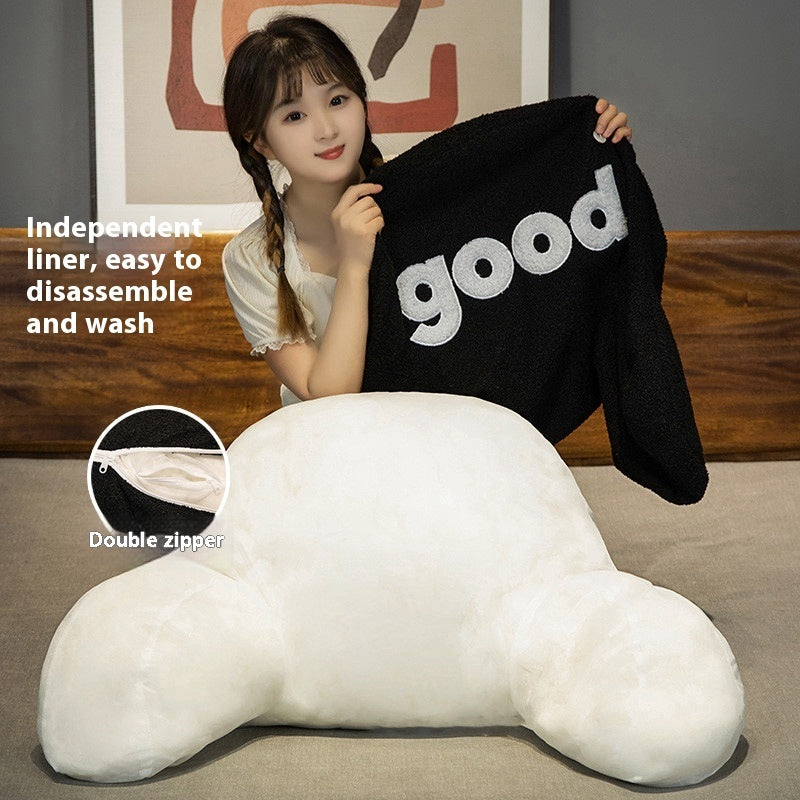 Ergonomic Bedside Lumbar Support Cushion – Multifunctional Soft Bag for Reading and Relaxation