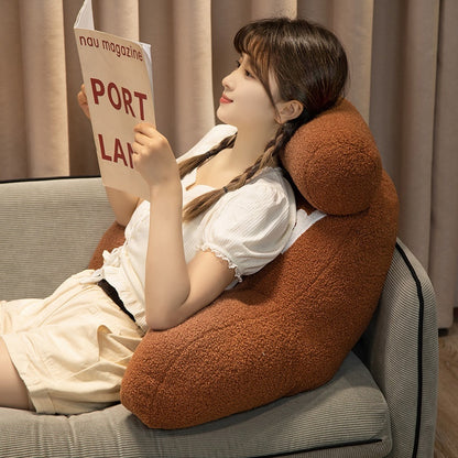 Ergonomic Bedside Lumbar Support Cushion – Multifunctional Soft Bag for Reading and Relaxation